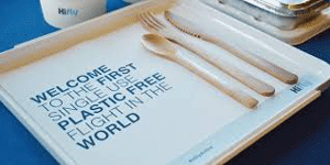 The First Plastic Free Flight Recently Flew